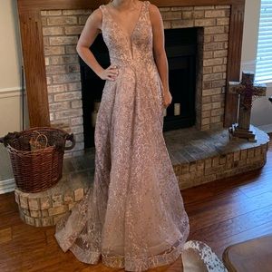 Gorgeous rose gold formal gown
